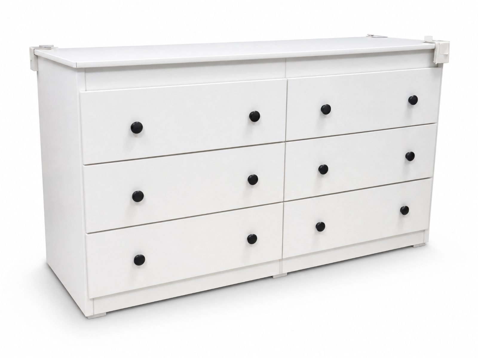 Elegant 6 drawer white dresser thumbnail 2